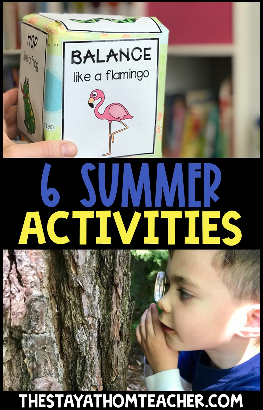 6 Summer Preschool Learning Activities