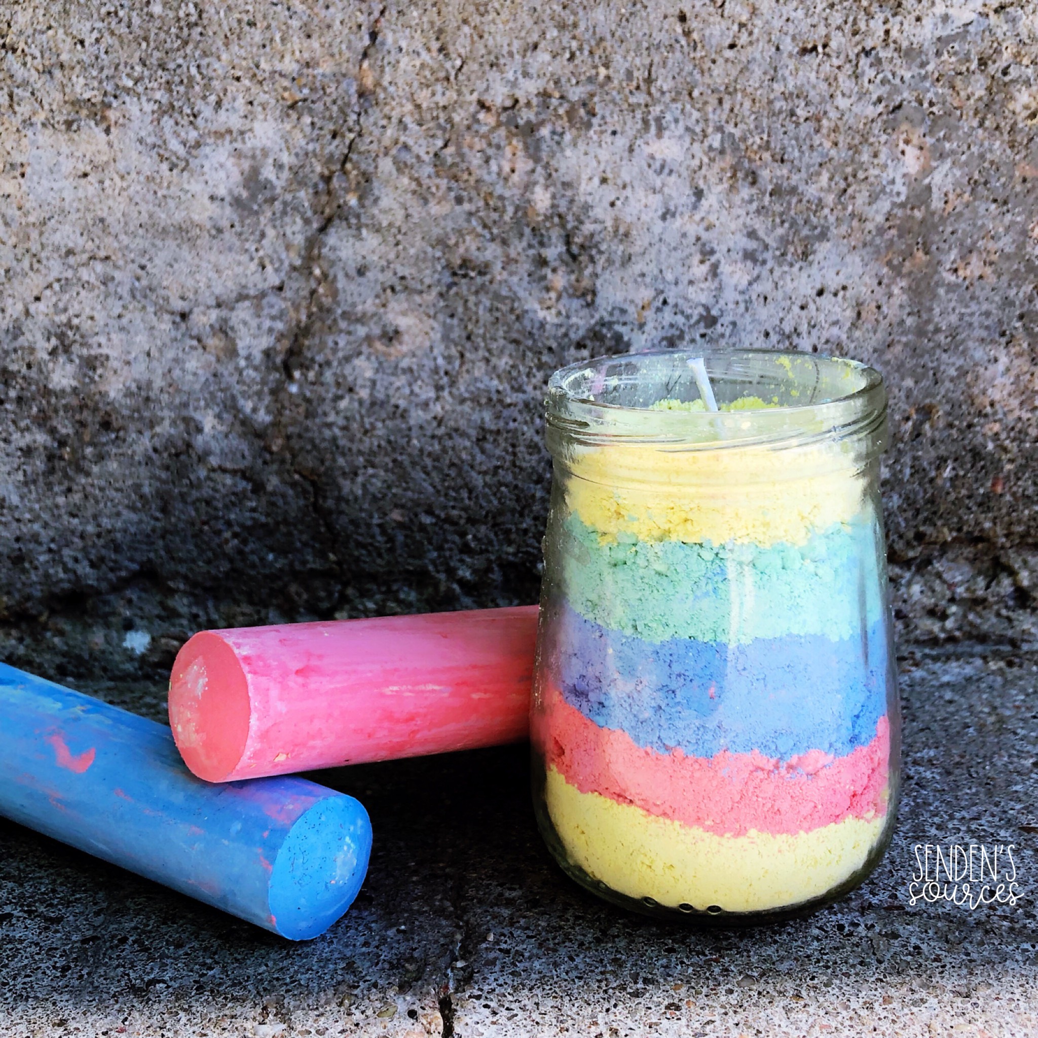 Chalk Candles Preschool Learning Activity