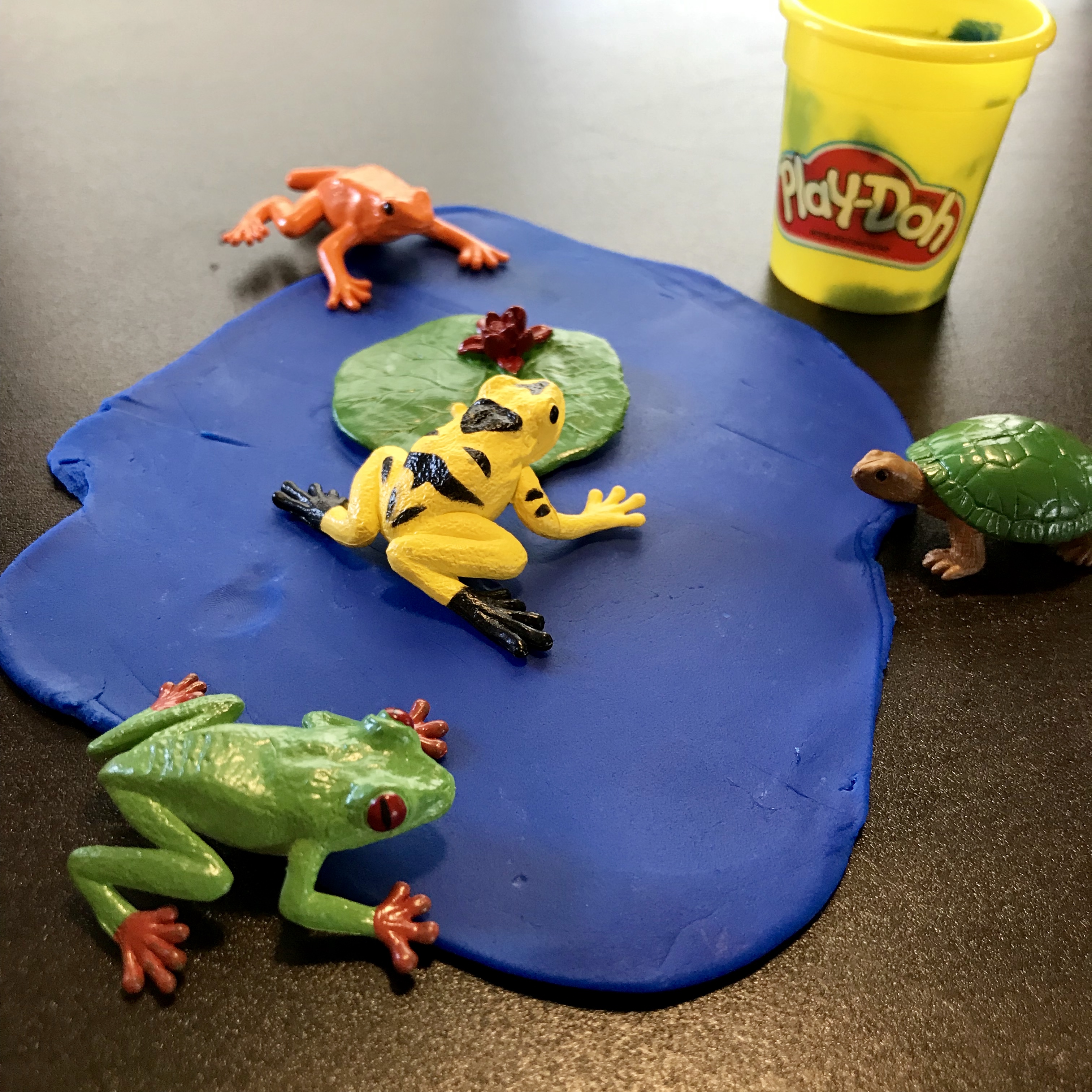 PlayDoh Pond Preschool Activity