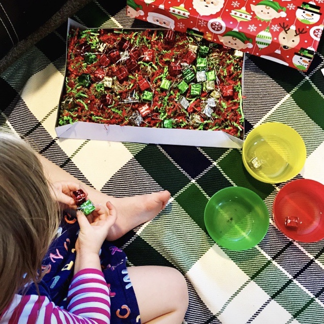 Christmas Sensory Bin Activities for Little Learners