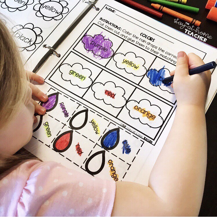NO PREP Math and Literacy Worksheets for Little Learners