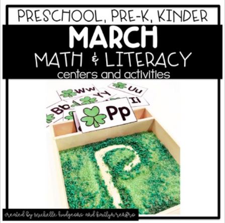 Preschool Activities Cover - 3St Pat