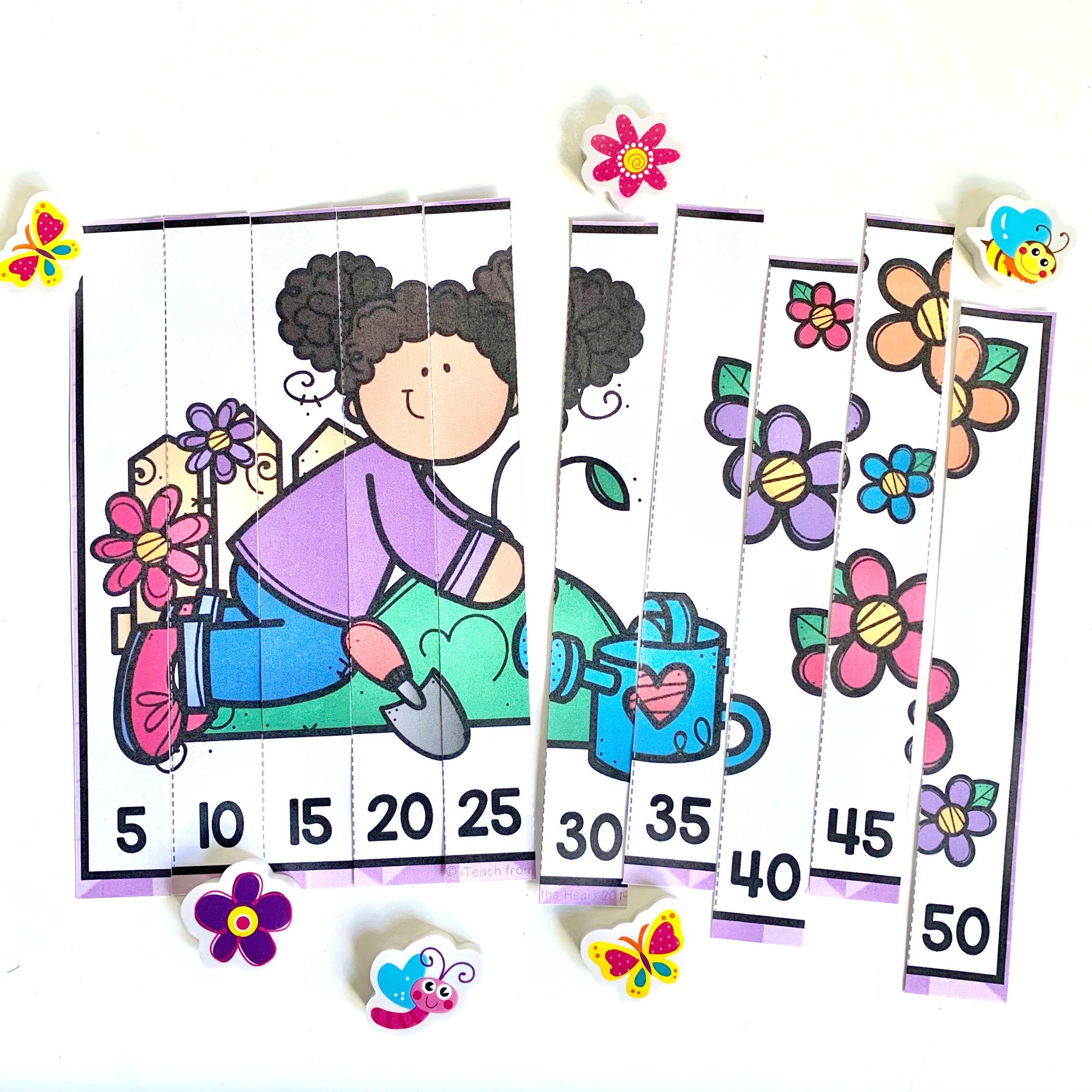Chantal - Spring Counting Puzzles