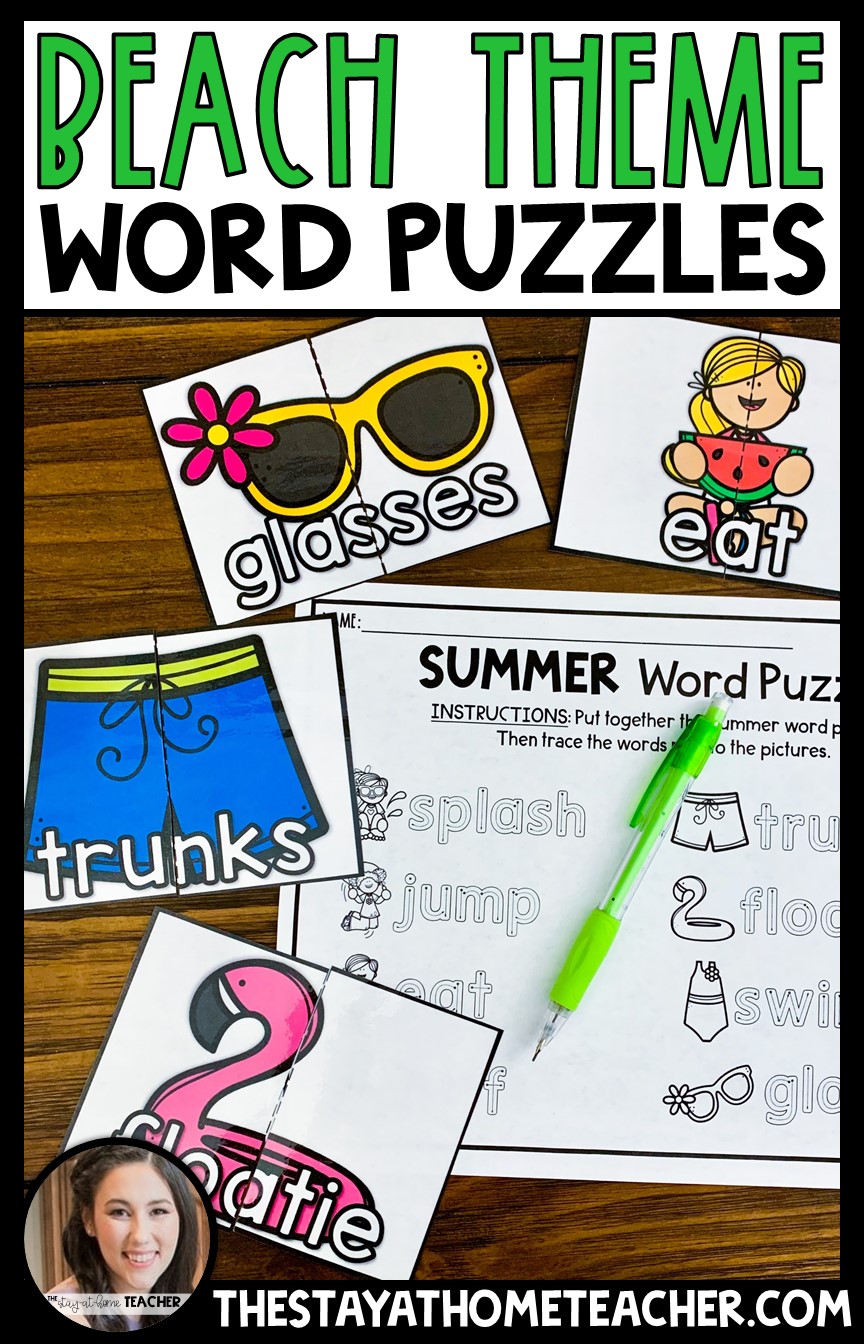 beach word puzzles