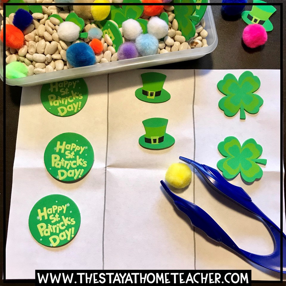 St. Patrick's Day sticker sort
