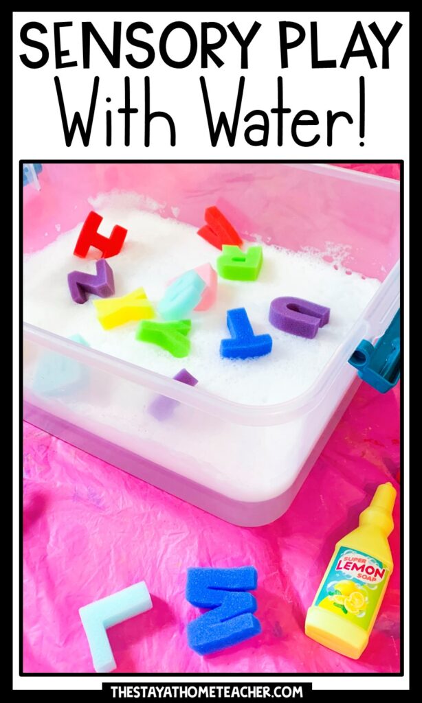 sensory play with water pin