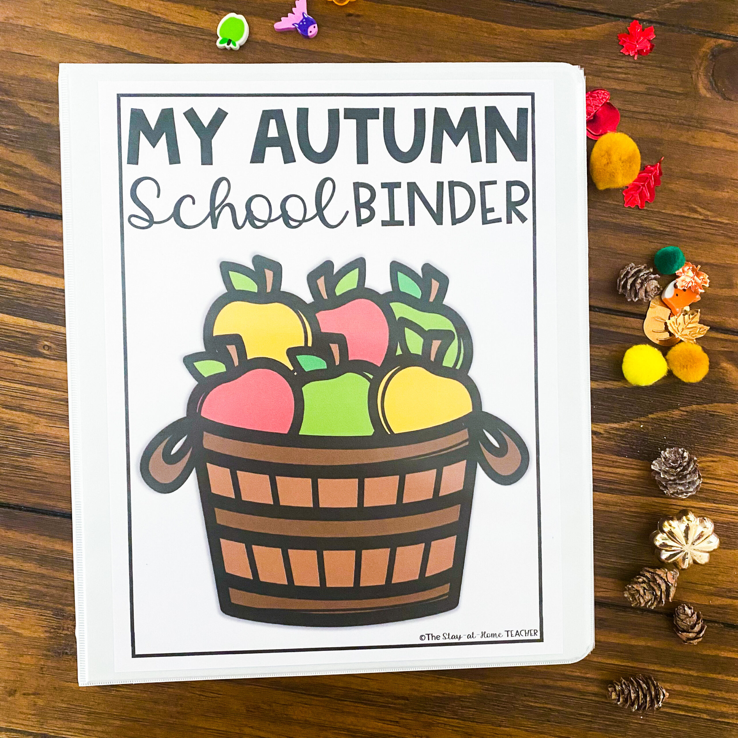 Fall Kindergarten Math and Literacy Binder for Homeschoolers