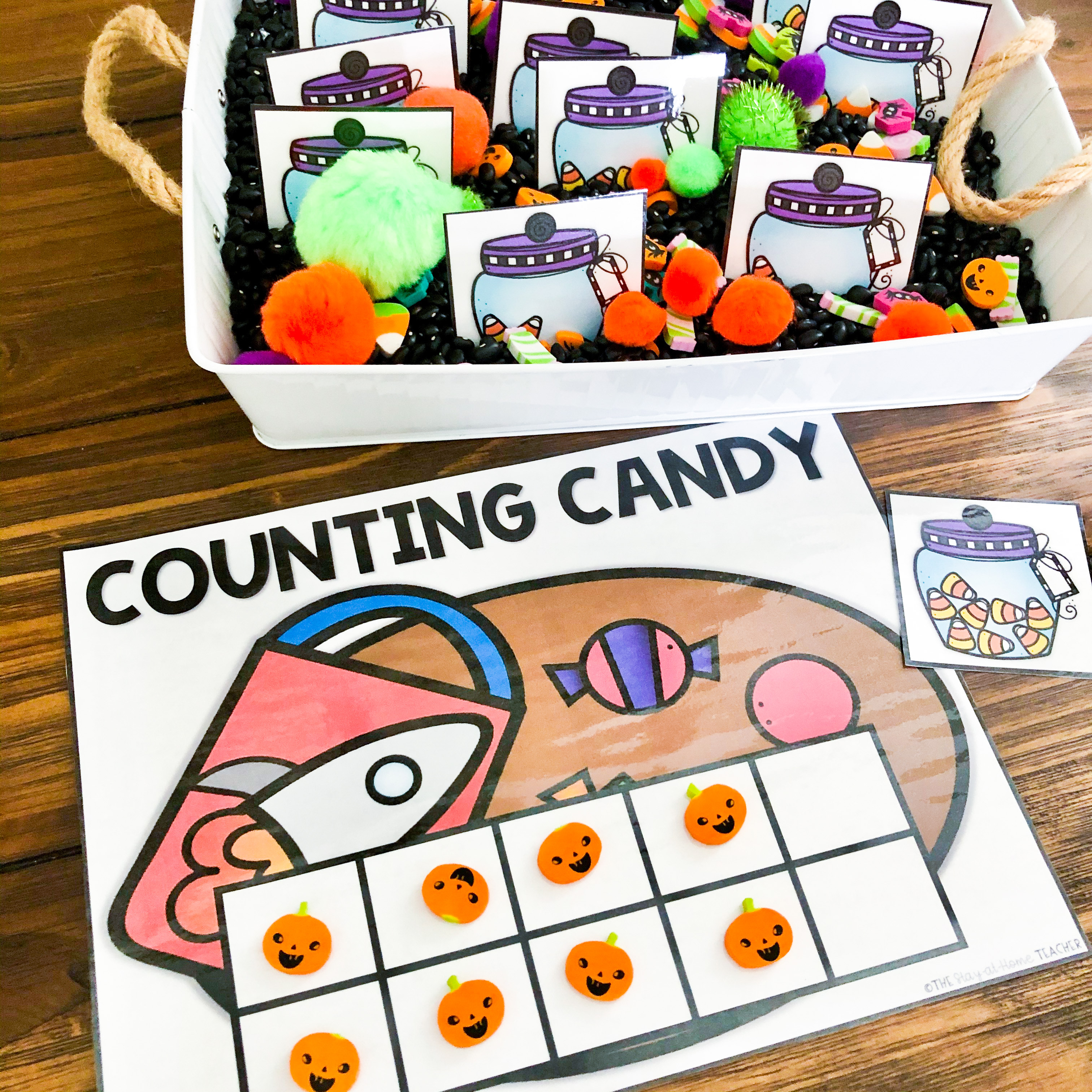 Halloween Math and Literacy Centers for Toddlers and Preschoolers