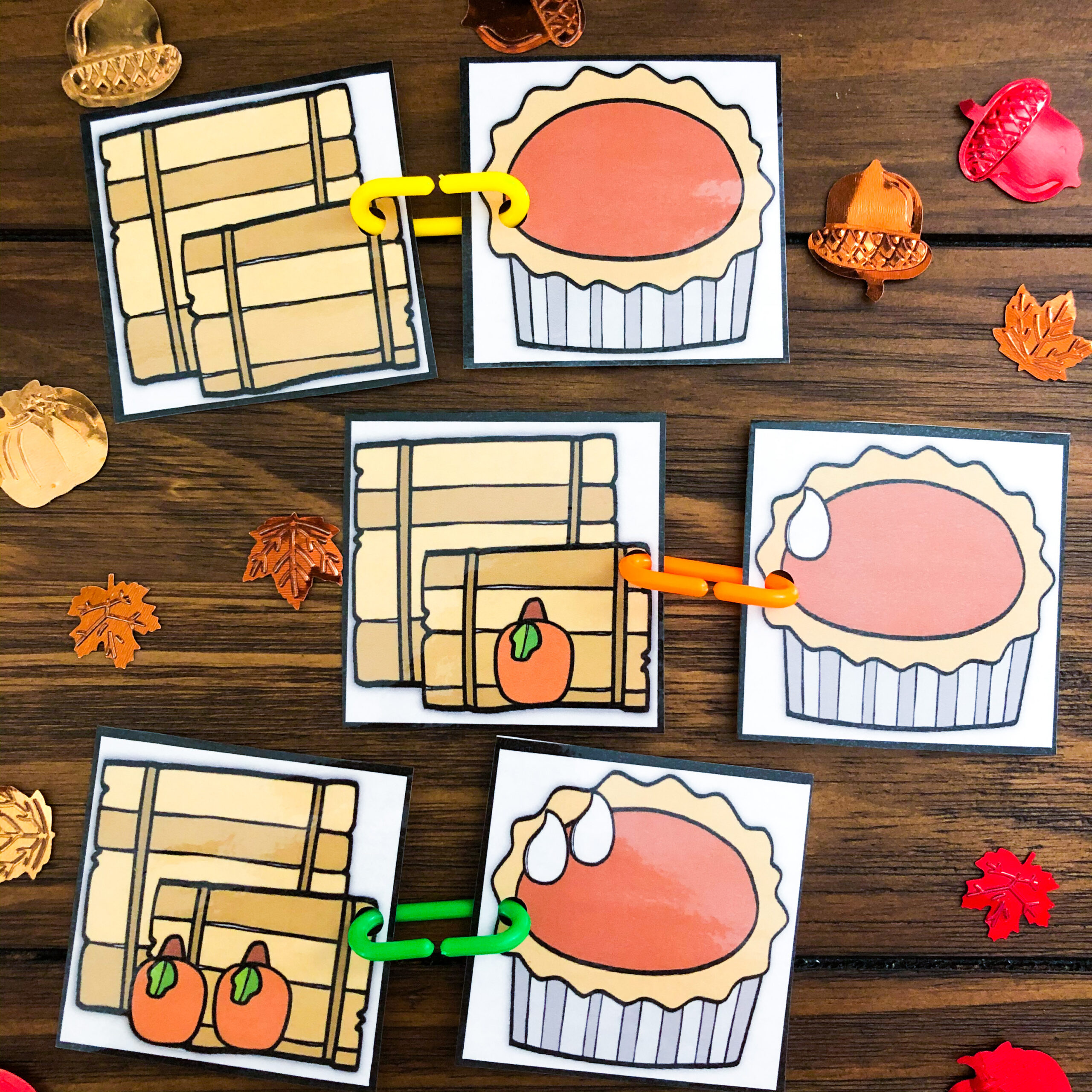 Thanksgiving Math and Literacy Centers for Toddlers and Preschoolers