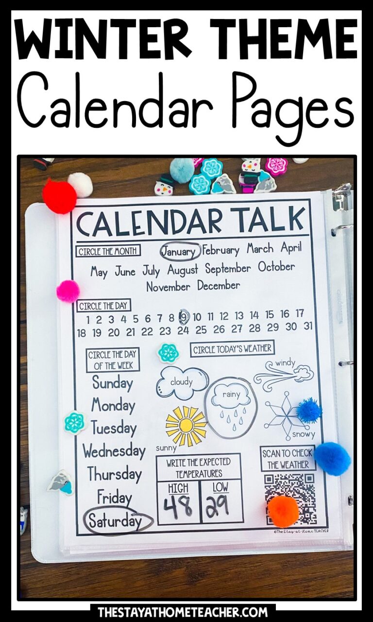 Winter Kindergarten Math and Literacy Binder for Homeschoolers - The ...