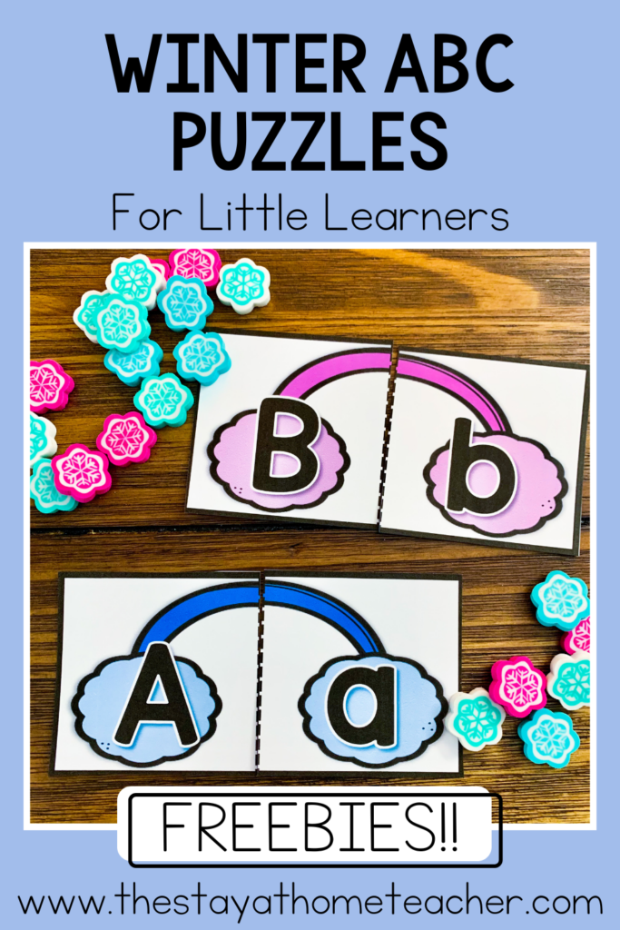 upper and lowercase letter puzzles