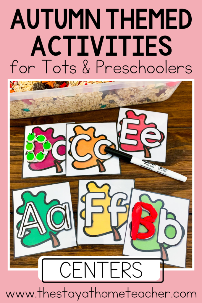Autumn Toddler and Preschool Centers pin