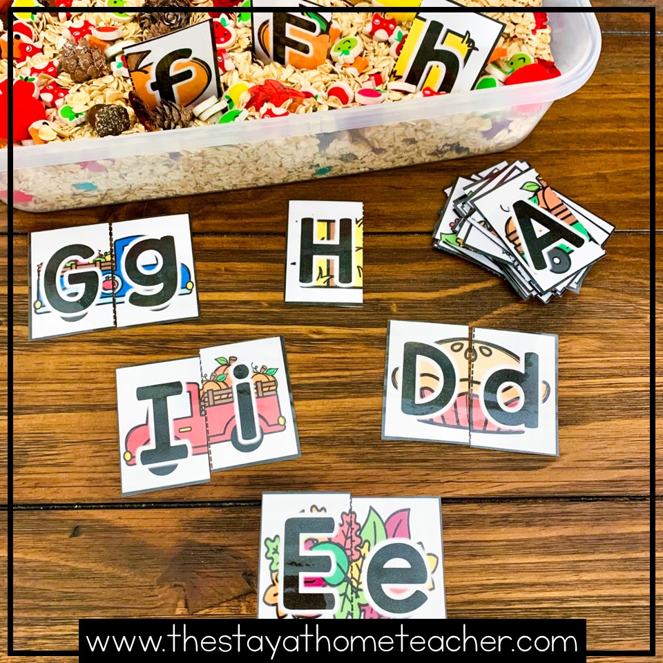 Fall upper and lowercase letters