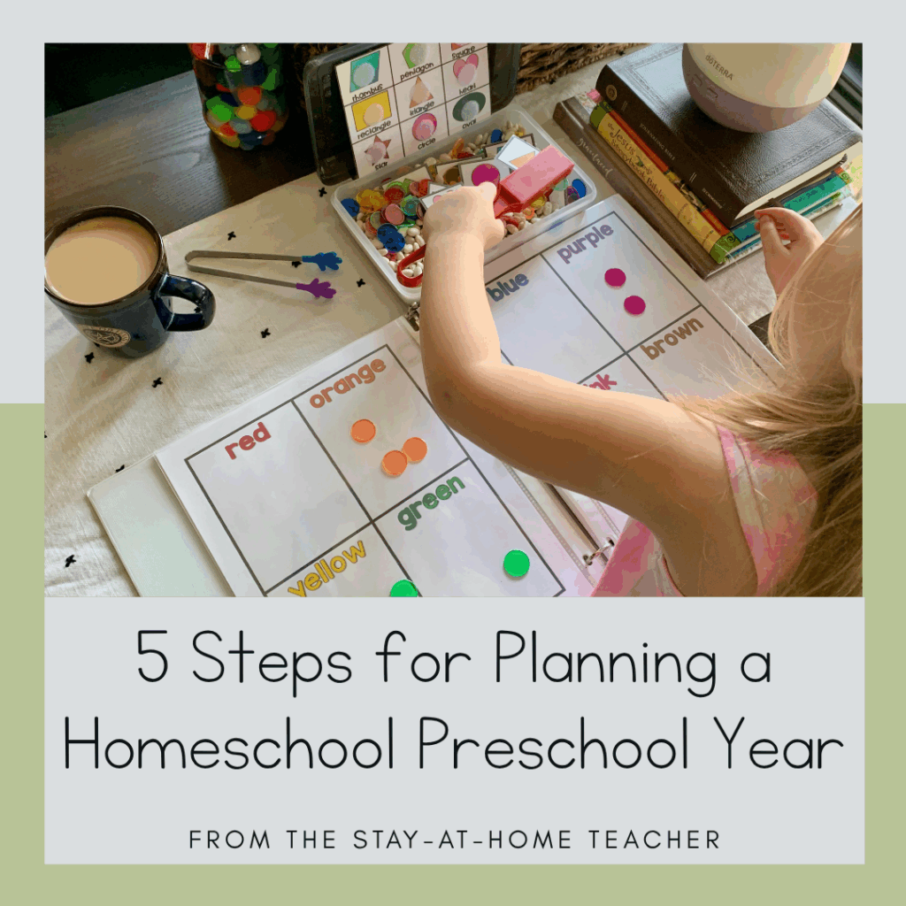planning your homeschool preschool year