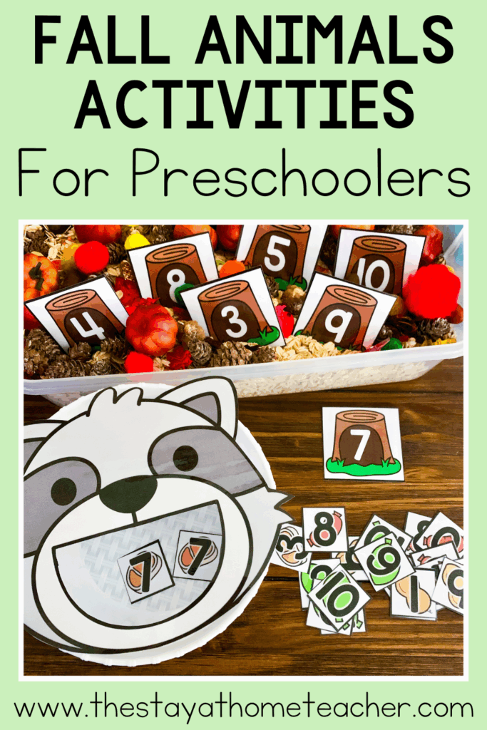 fall animals preschool centers pinterest pin