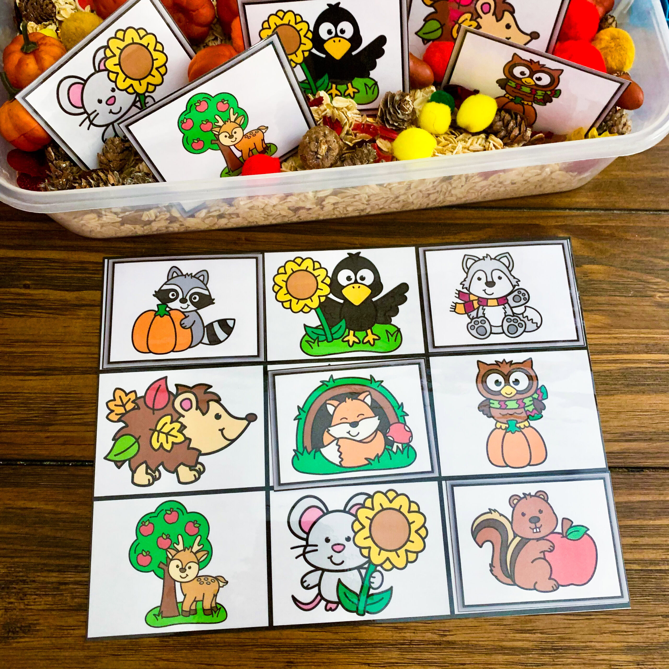 Fall Animals Preschool Theme with 15 Fun Math & Literacy Activities