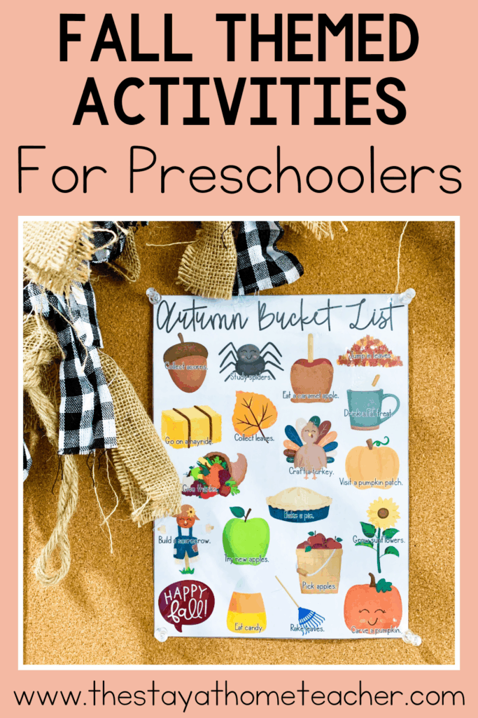 fall activities for preschoolers