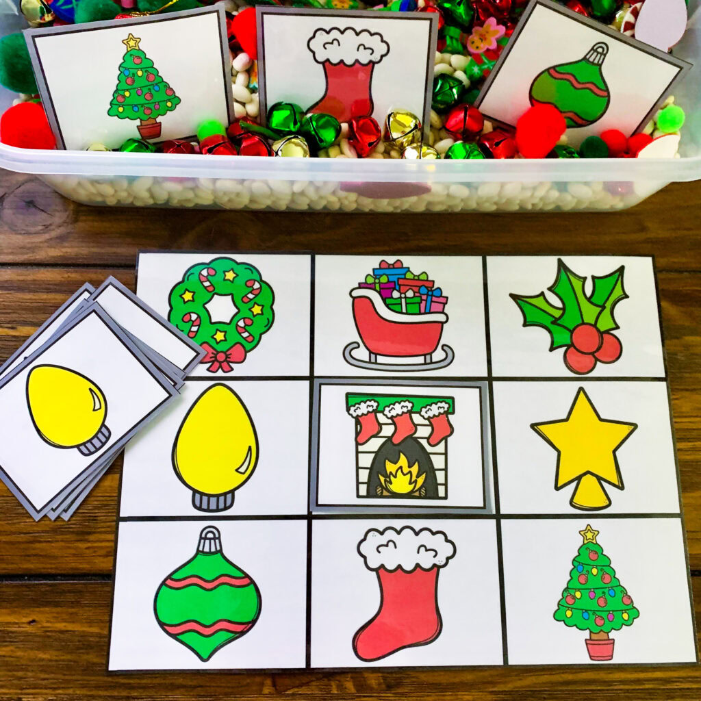 christmas toddler bins - feature
