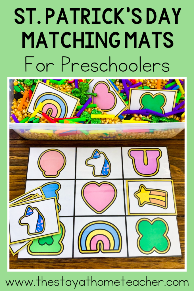 St. Patrick's Day toddler bins