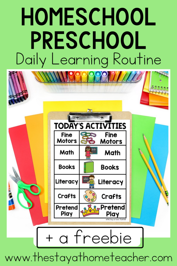 homeschool preschool routine