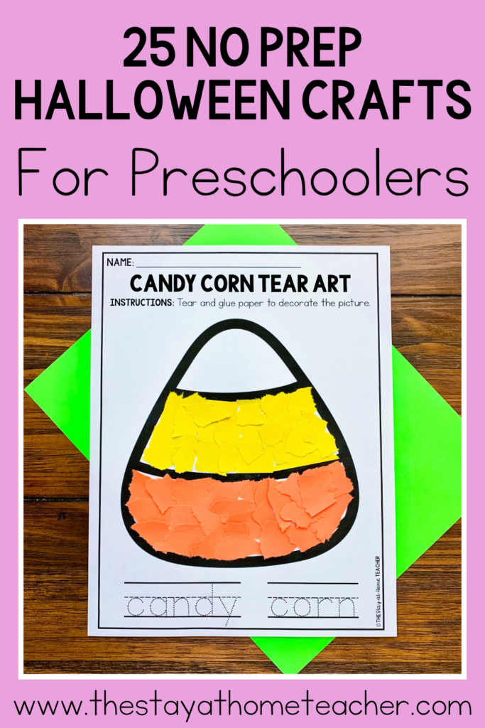 halloween crafts and fine motor worksheets